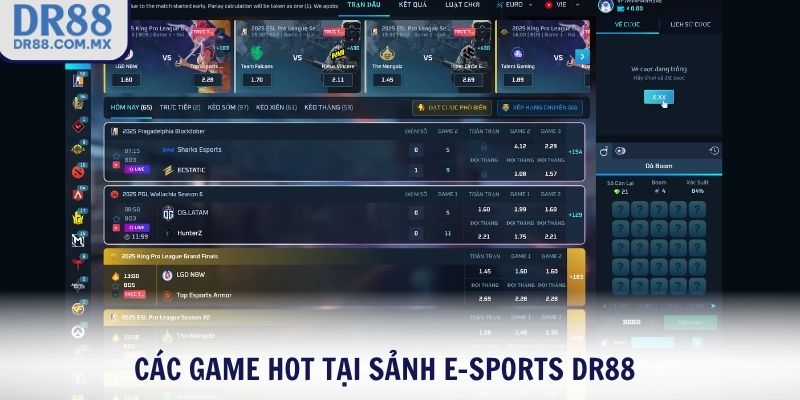 E-Sports DR88 – Cá Cược Esports Đỉnh Cao, Kèo Cực Hấp Dẫn - pezogi