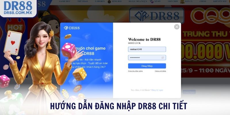 Hướng Dẫn Đăng Nhập DR88 Chính Xác Bảo Mật 100% - pezogi